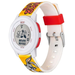 Zoop Looney Tunes Silver Dial Yellow Multi Color Strap Boys Girls Kids Digital Watch 16043PP07