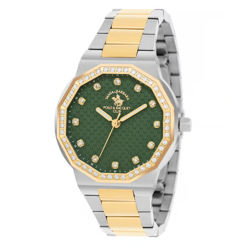 Santa Barbara Polo & Racquet Club Green Dial Women's Watch SB.1.10552-4