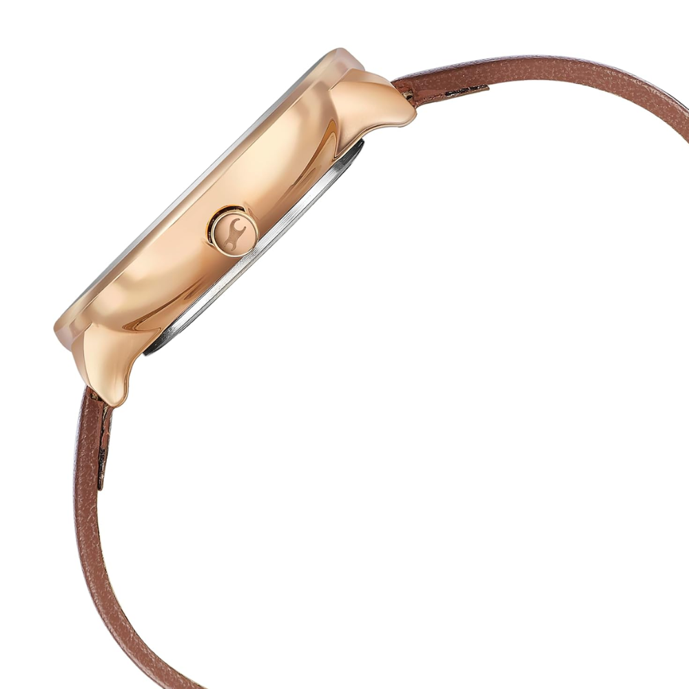 Fastrack Stunners Rose Gold Dial Girls Watch 6303WL01