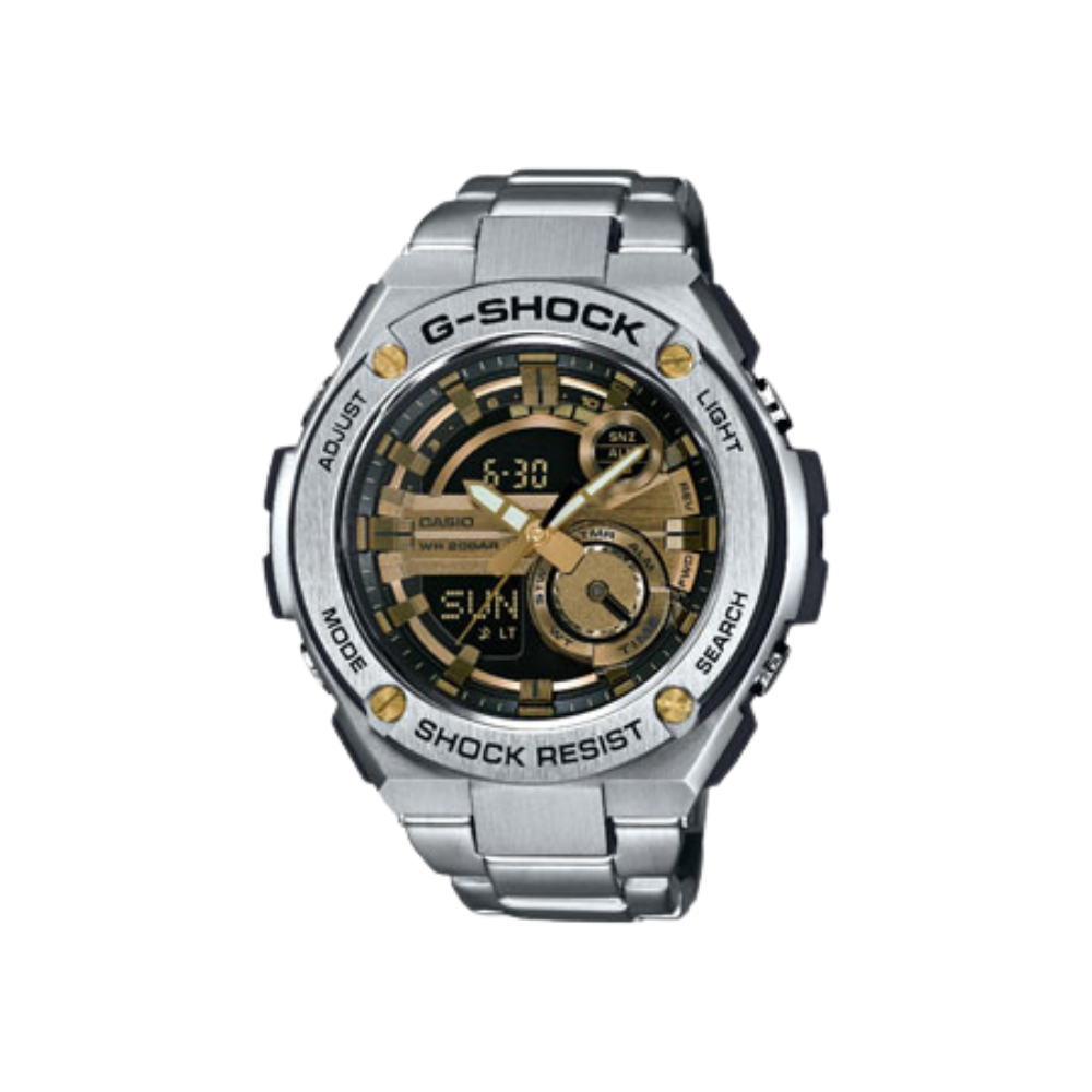 Casio Silver Stainless Steel Strap Men's Watch GST-210D-1A, GST-210D-9A | 10502836