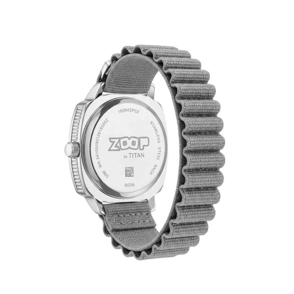 Zoop Metal Cool Grey Kids Unisex Watch 16064SP02