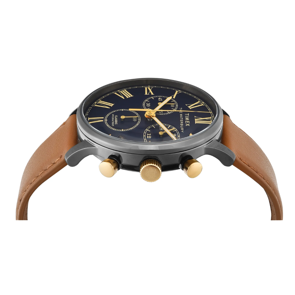 Timex Waterbury Blue Round Dial Analog Men's Watch - TWEG26601
