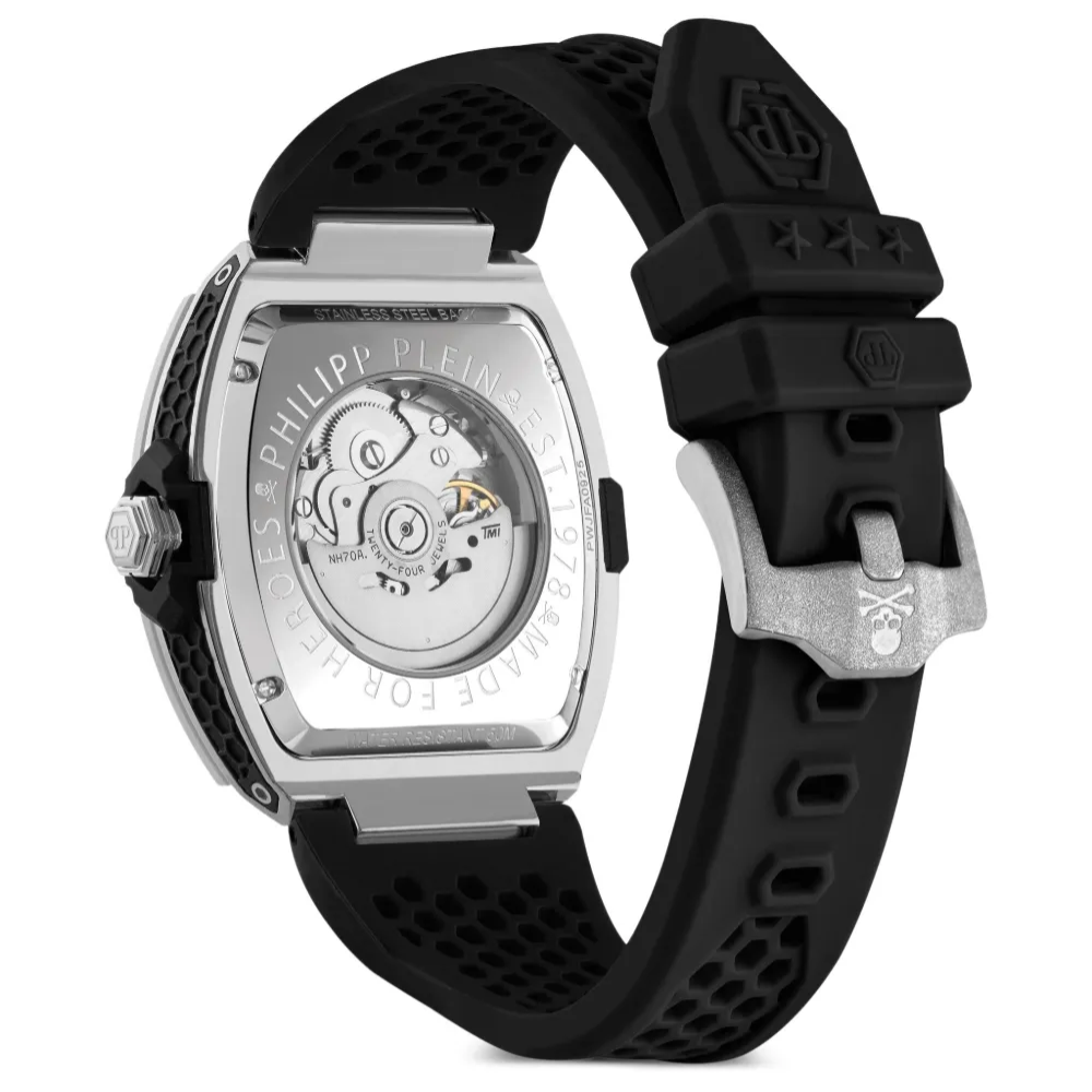 Philipp Plein The Skeleton Frosted Silver Men's Watch PWJFA0925