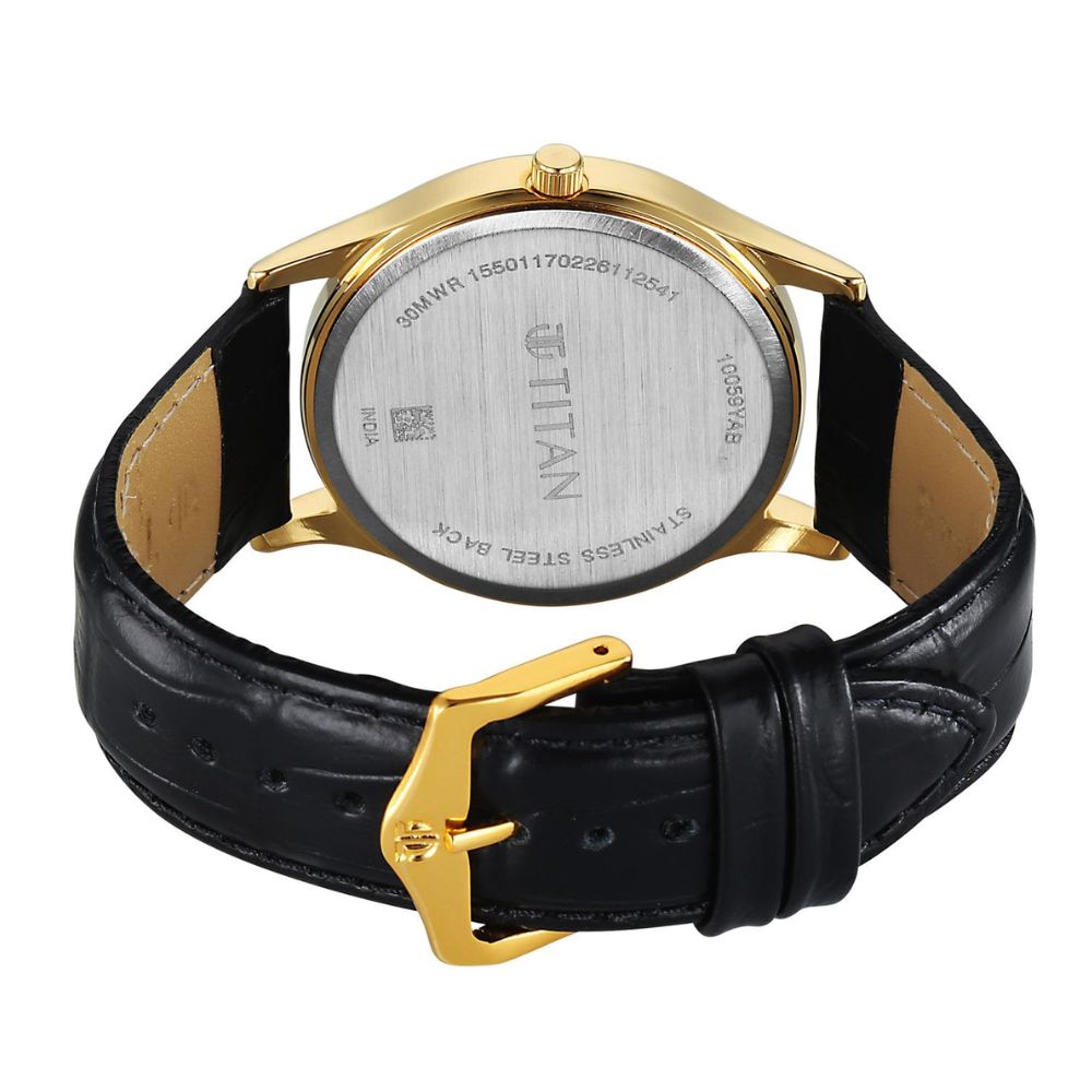 Titan Karishma Regal Classic Black Men's Watch 10059YL01