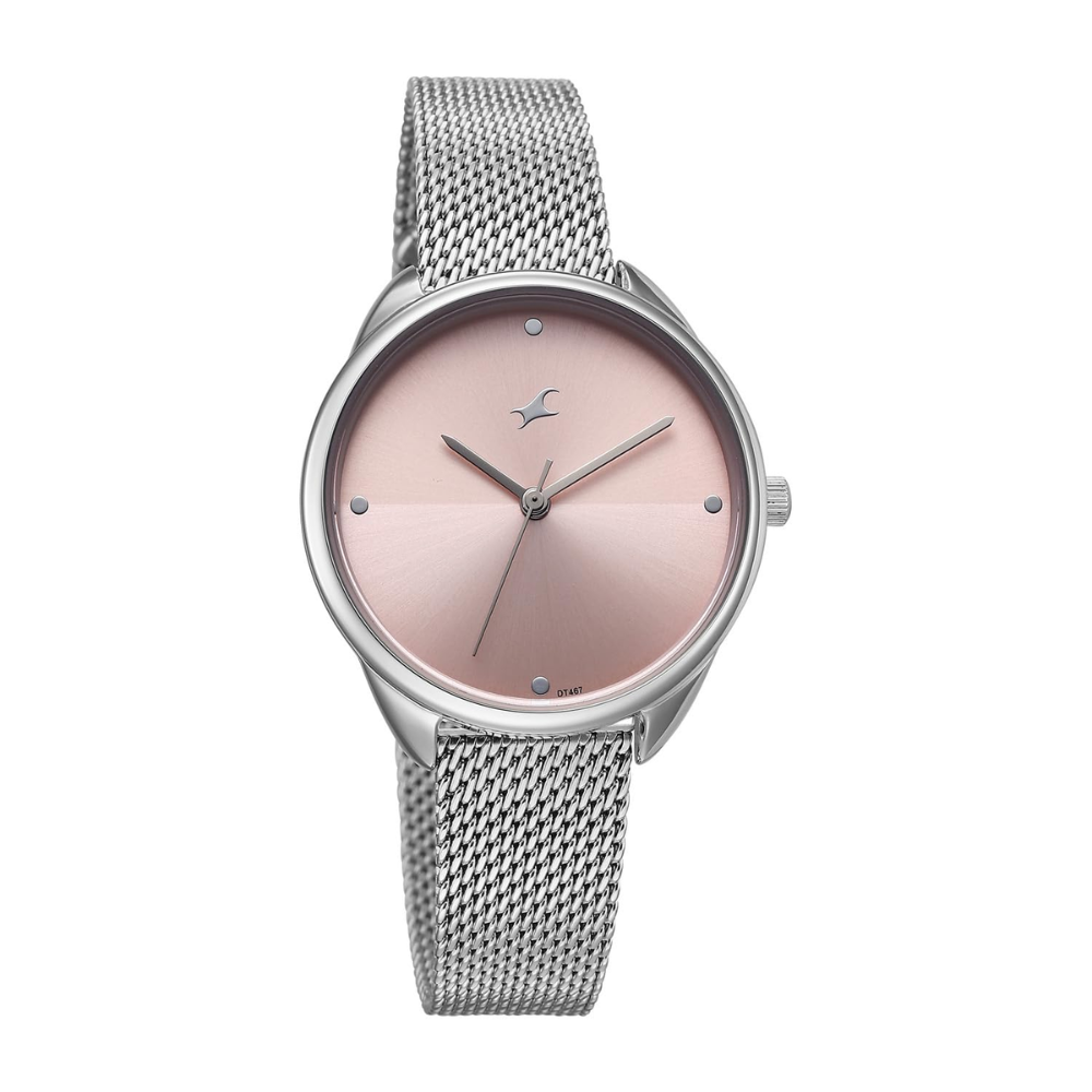 Fastrack Stunners XI Peach Dial Women's Watch 68066SM01