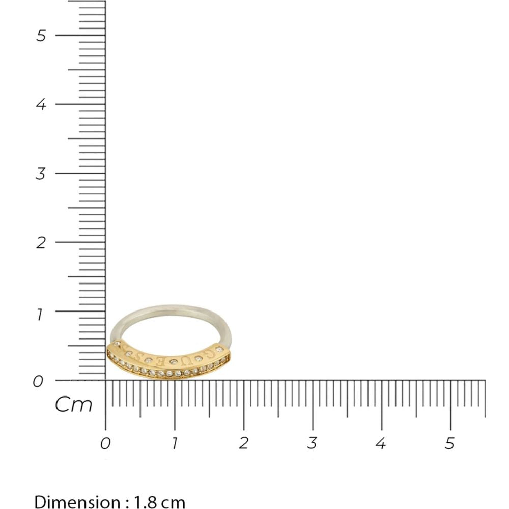 GUESS Knot You Gold-Plated Stainless Steel Ring For Women Ring UBR04057YG56