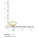 Guess Knot You Gold Women's Ring UBR03116YG58