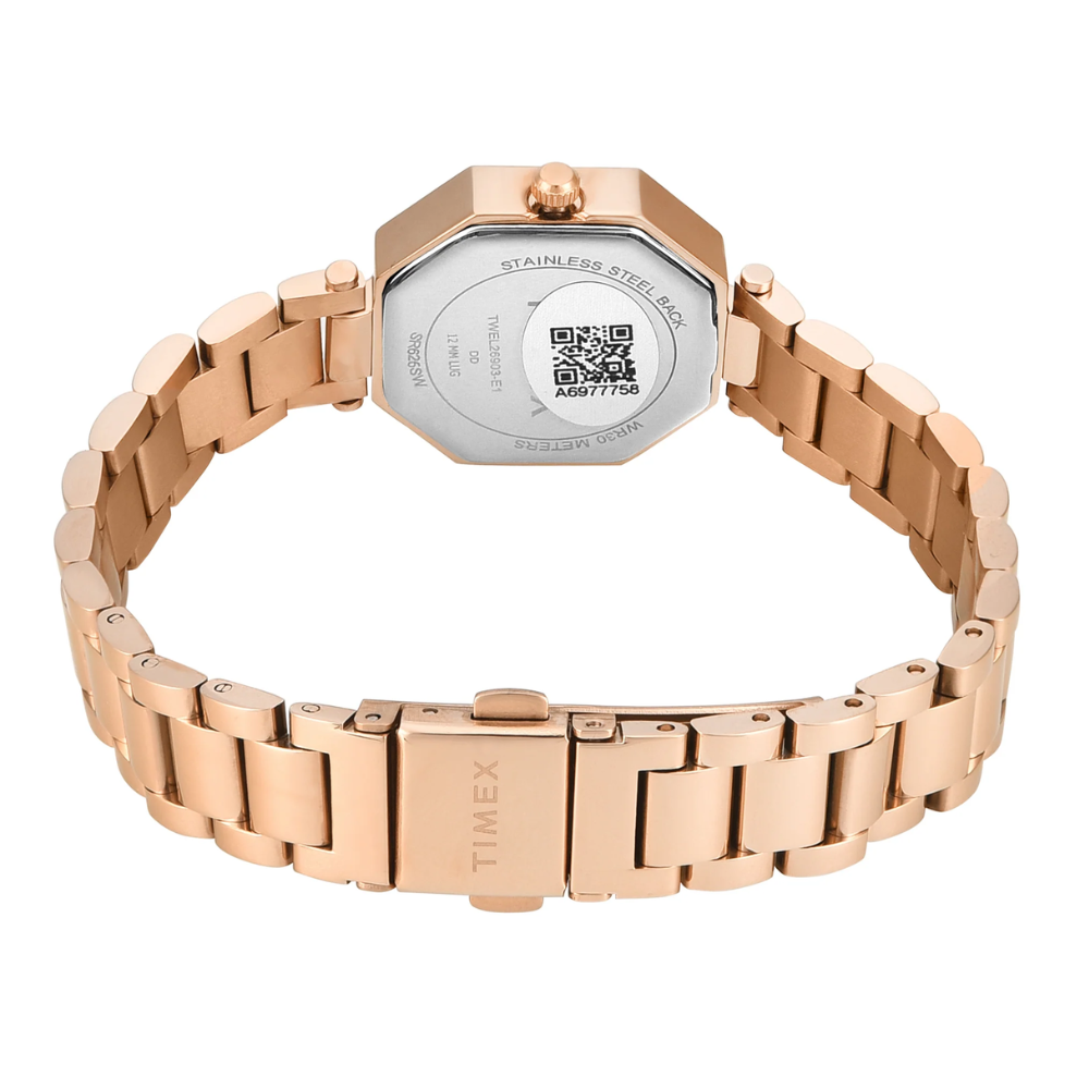 Timex Trendline Octagonal Rose Gold Women Watch TWEL26903