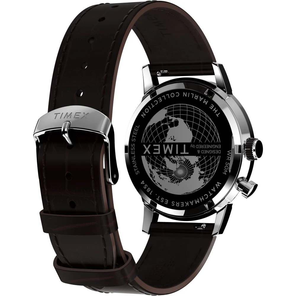 Timex Marlin Moon Phase Rose Gold Dial Men's Watch TW2W51100UJ