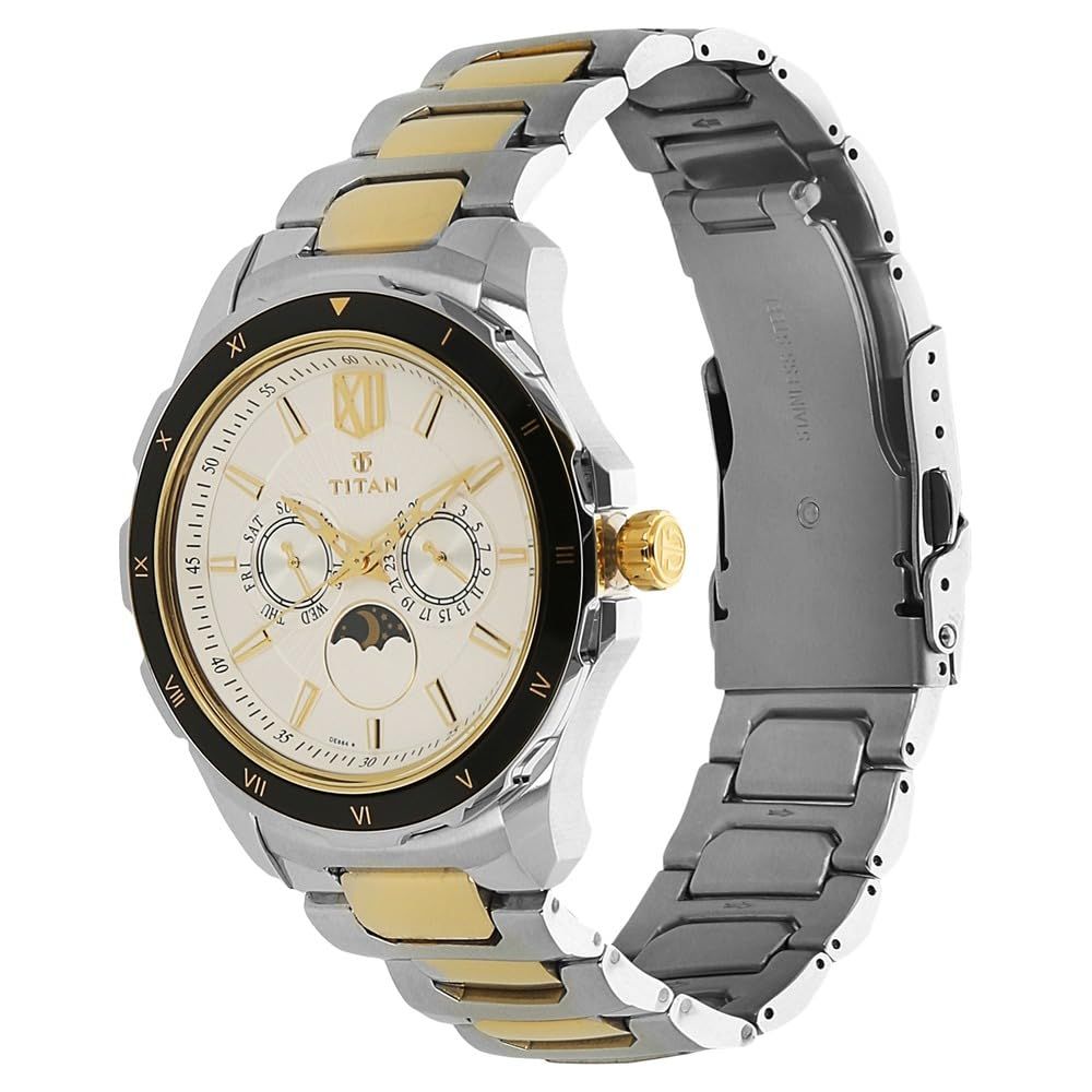 Titan White Dial Men's Watch 1688KM02