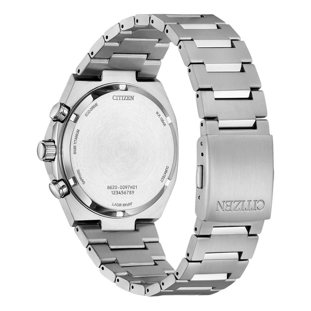 Citizen Zenshin Blue Dial Men's Chronograph Titanium Watch CA4610-85L