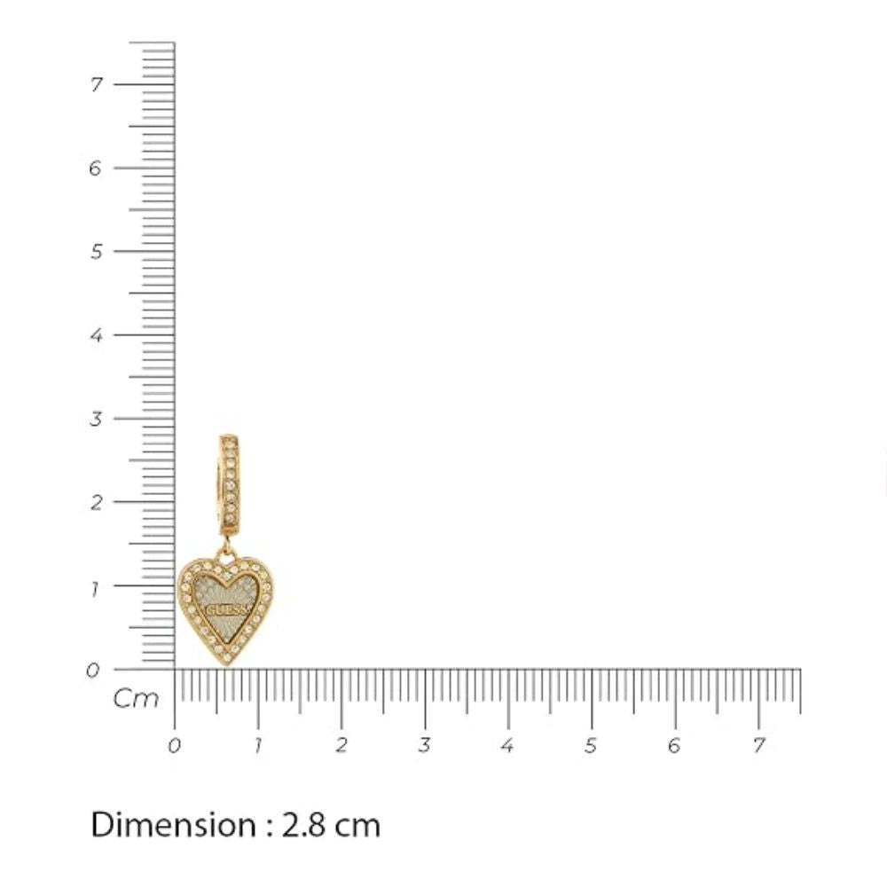 GUESS Love Me Tender Gold-Plated Women's Earrings UBE03239YGRH