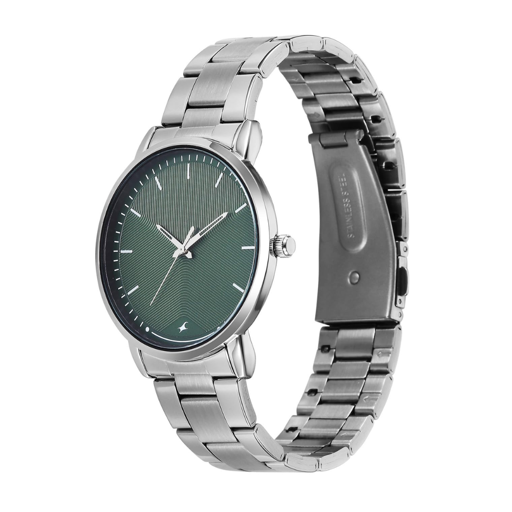 Fastrack Stunners X Dark Green Dial Analogue Men's Watch 38159SM07