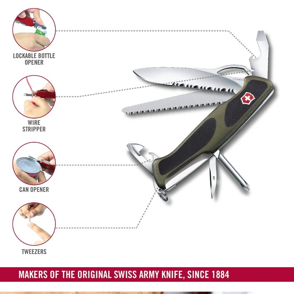 Victorinox Ranger Grip Black Knife 0.9563.MWC4 179