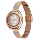 Fastrack Vyb Halo Rose Gold Dial Girls' Watch FV60080WM01