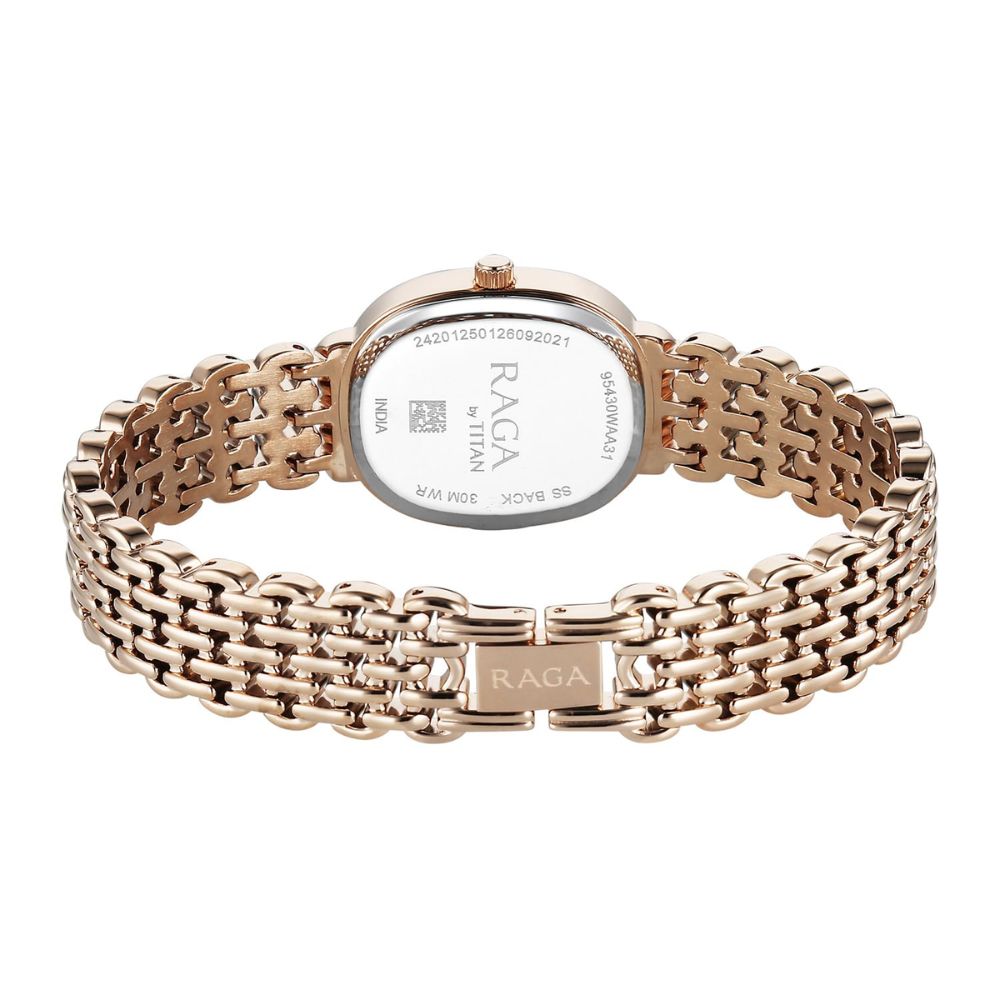 Titan Raga Spotlight Rose Gold Women's Watch 95430WM01