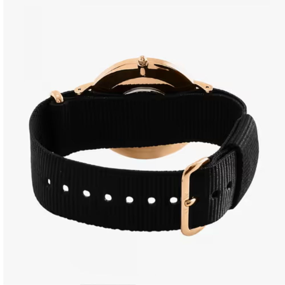 Daniel Wellington Petite Analogue Round Black Dial Women's Water Resistant Watch DW00100247