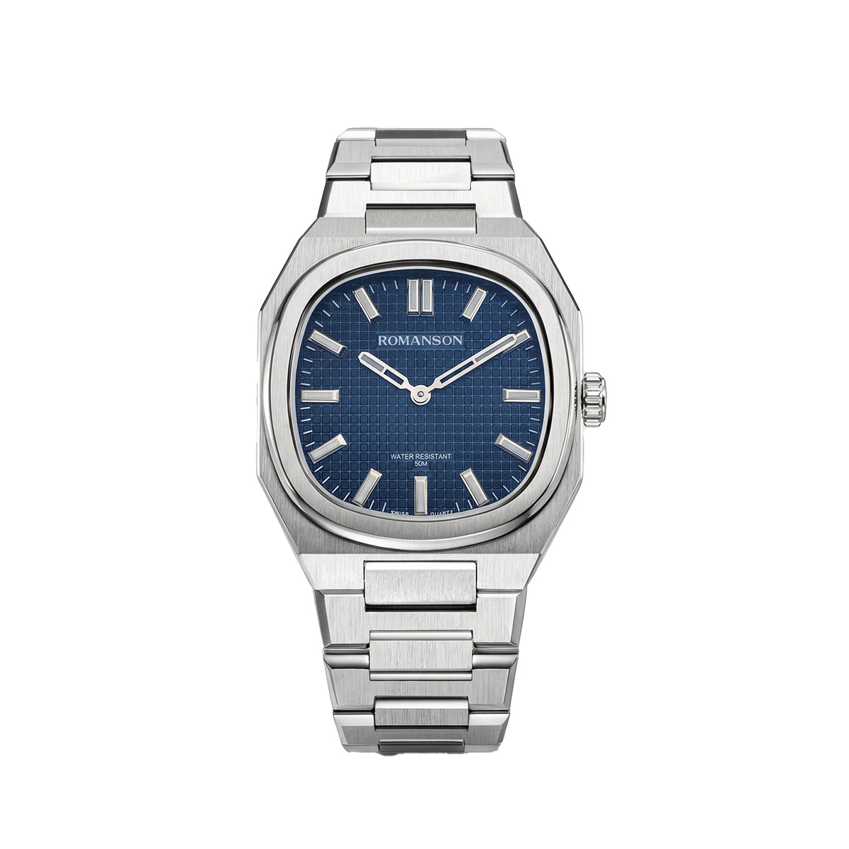 Romanson Classic Silver Men Watch TM4BF009MMWNBU