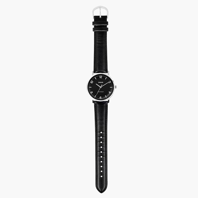 Casio Enticer Black Dial Men Watch A2408 MTP-VT03L-1BDF