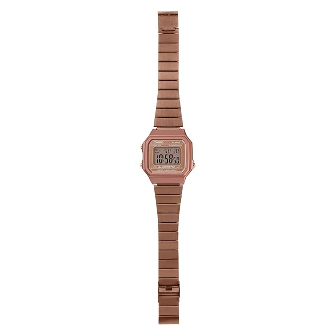 Casio Vintage Rose Gold Unisex-Adult Watch D200 B650WC-5ADF