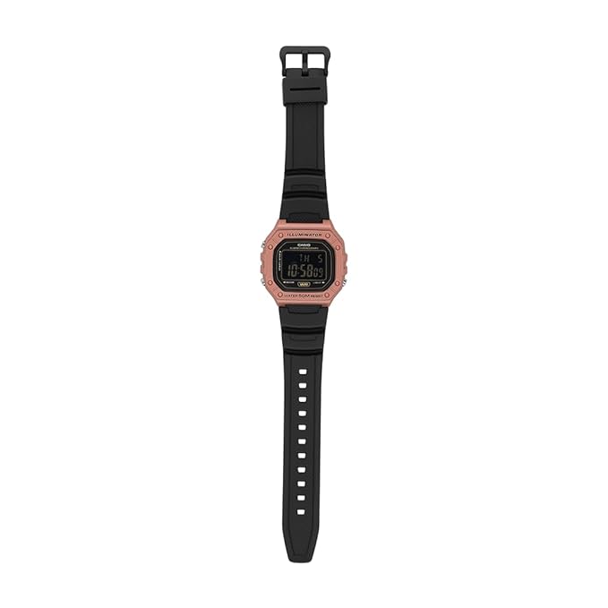 Casio Youth Black Men Watch D375 W-218HM-5BVDF