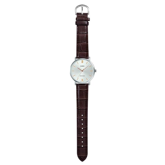 Casio Minimalistic Silver Dial Men Watch A1618 MTP-VT01L-7B2