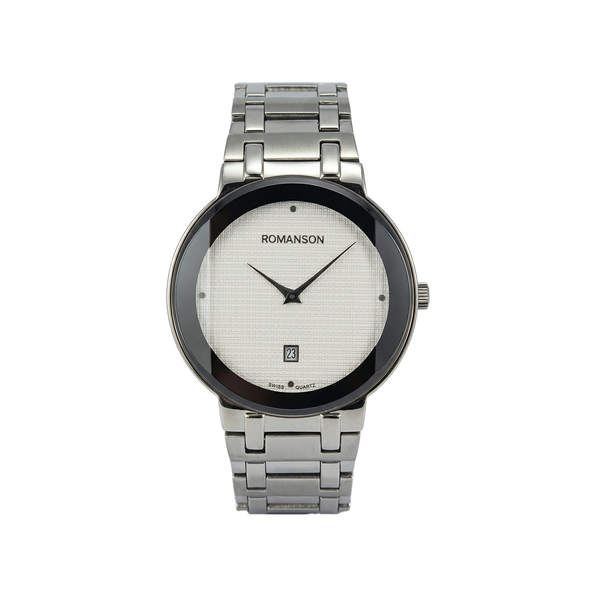 Romanson Classic Silver Men Watch TM5BF919MMWWH