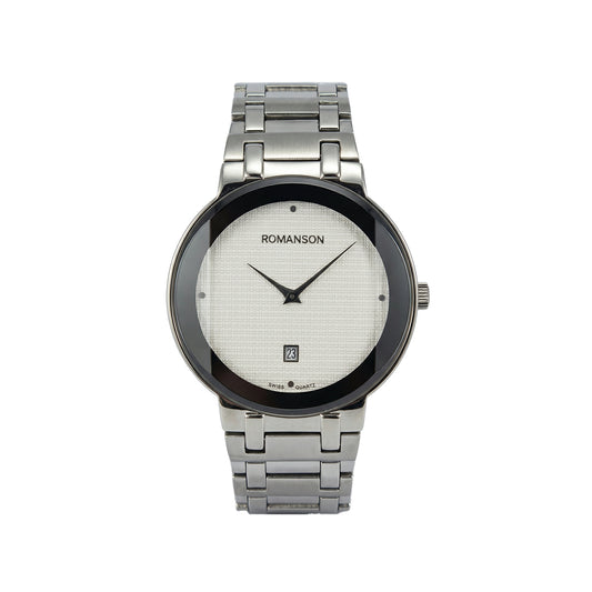 Romanson Classic Silver Men Watch TM5BF919MMWWH