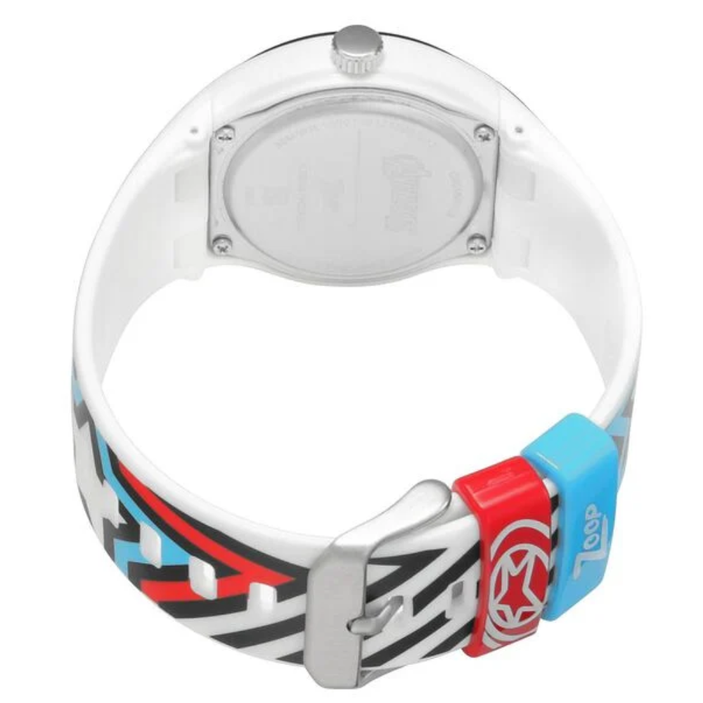 Zoop Marvel Captain America White Dial White Strap Boys Kids Analogue Watch C4048PP28