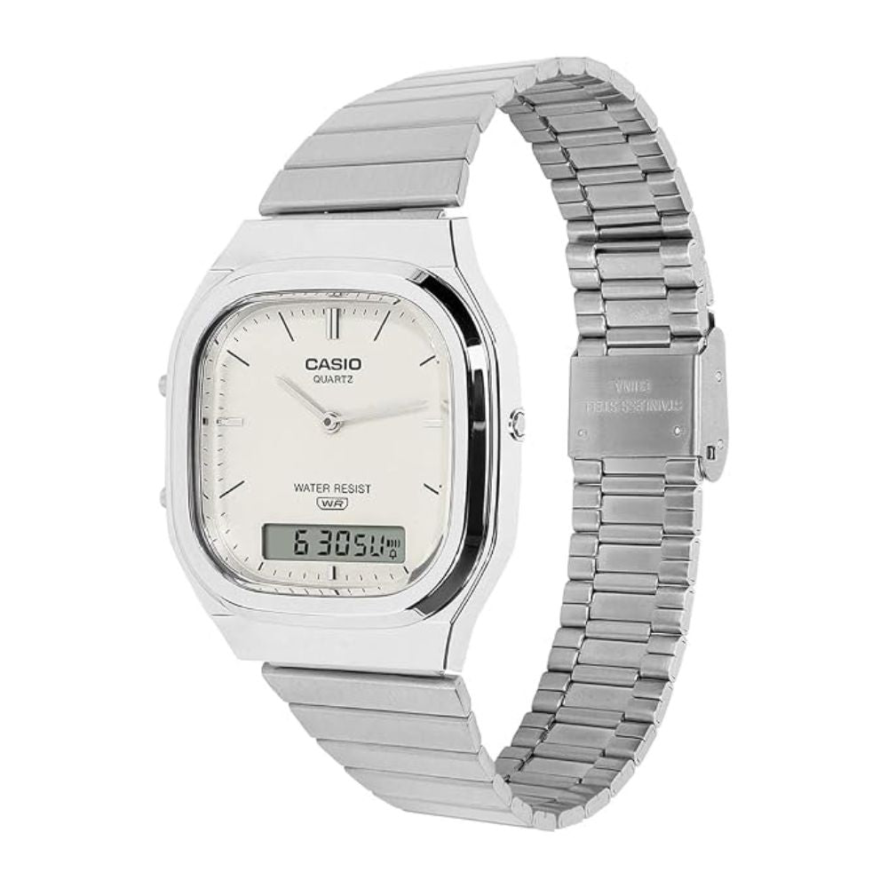 Casio Vintage White Unisex Watch D431 - AQ-240E-7A2