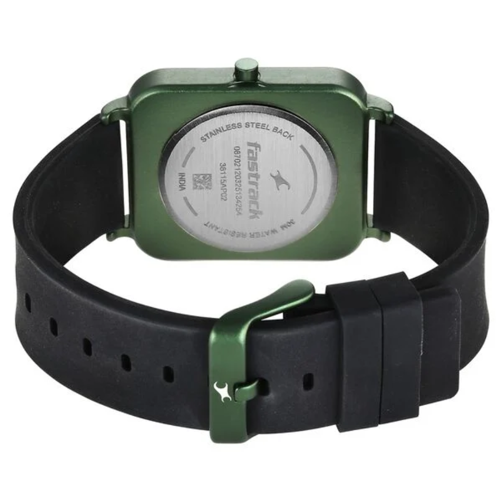 Fastrack Hype Neo Black Round Dial Unisex Watch 38115AP02