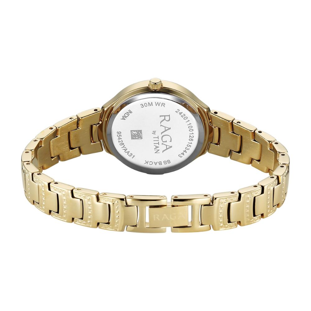 Titan Raga Spotlight Green Women's Watch 95428YM01