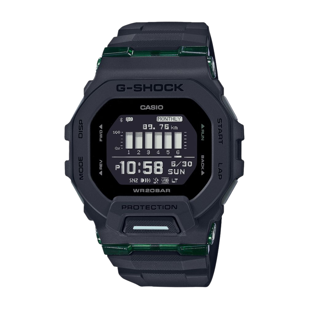 Casio G-Shock BLACK Resin Men's Watch Strap for GBD-200-1, GBD-200SM-1A6, GBD-200UU-1 | 10631654
