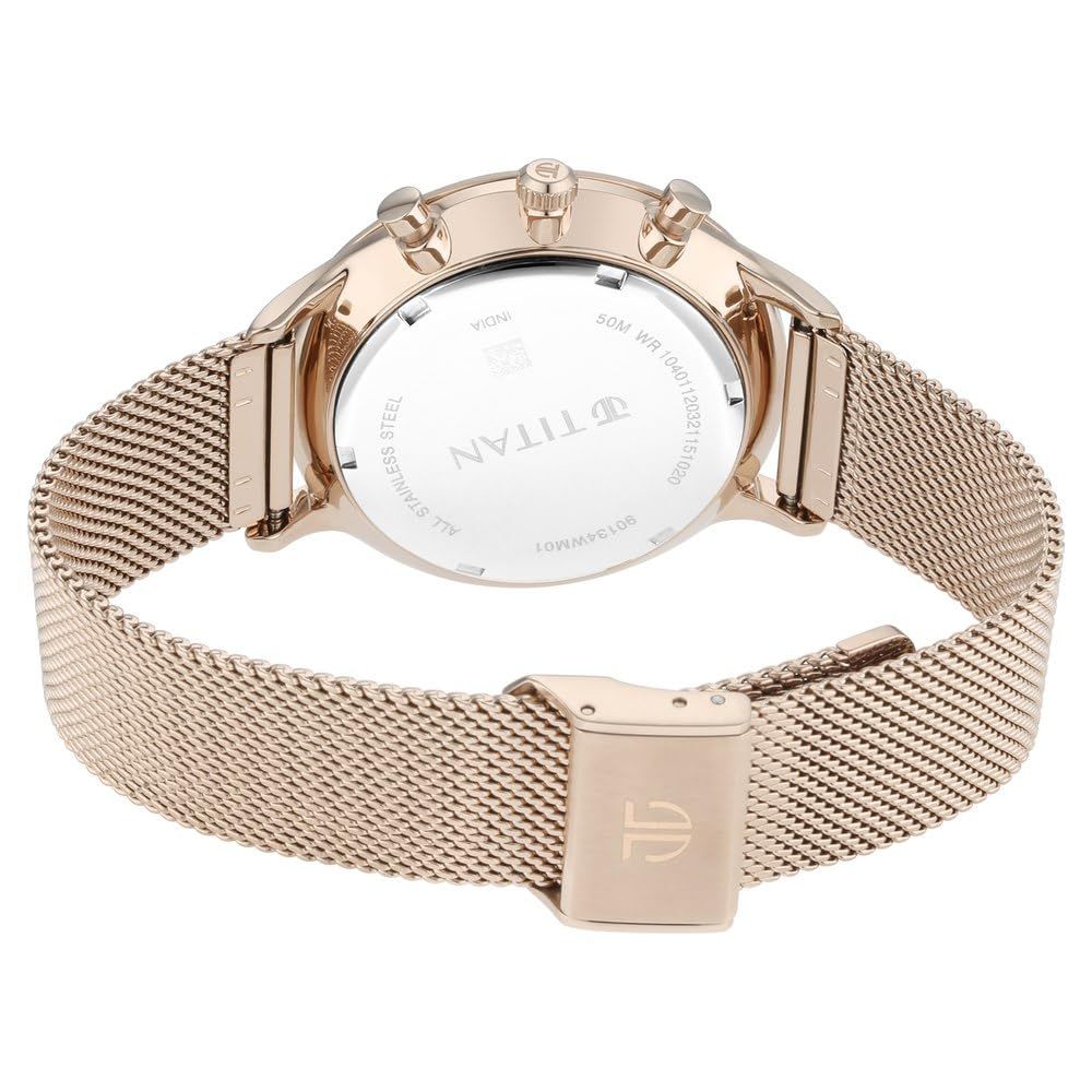 Titan Light Leathers Beige Men's Watch 90134WM01