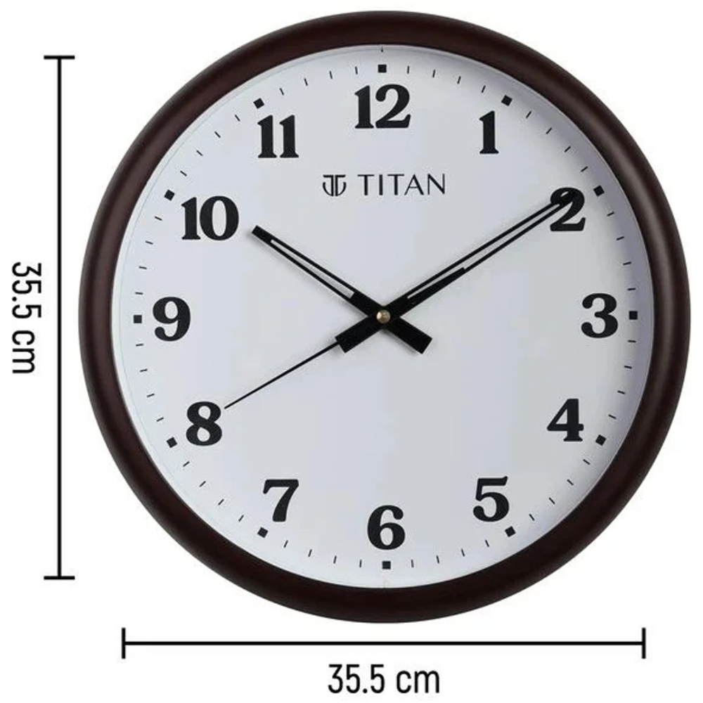 Titan Analog White Dial Wall Clock W0112PA01