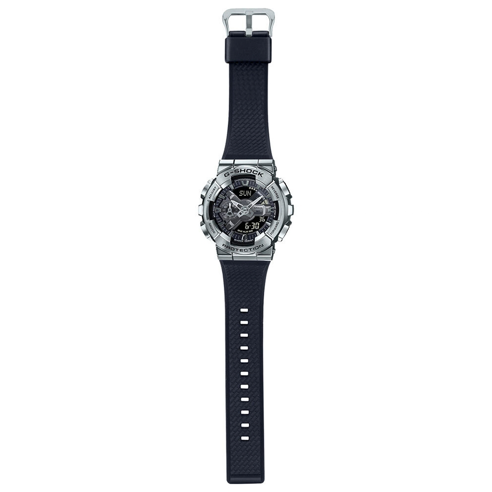 Casio G-Shock Silver Dial Men's Analog-Digital Resin Watch G1051
