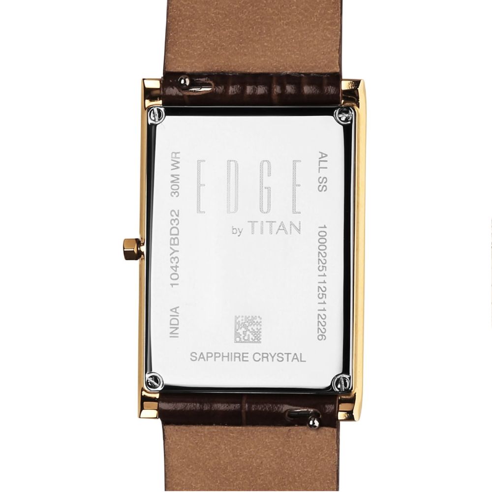 Titan Edge Monture Gold Men's Watch 1043YL10