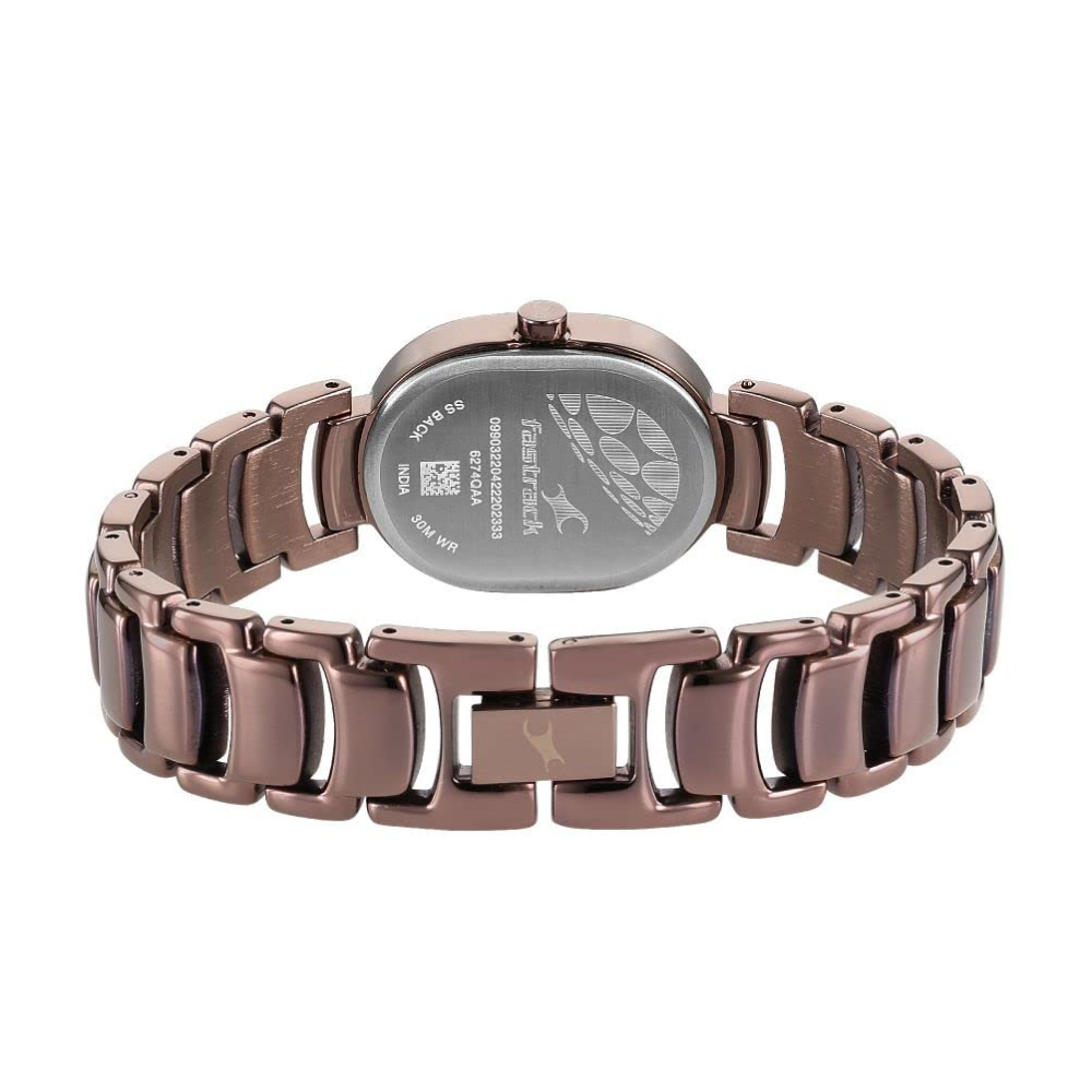 Fastrack Uptown Retreat Brown Dial Girls' Watch 6274QM01