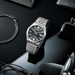 Citizen Tsuyosa 60 Black Dial Men's Automatic Watch NK0020-55E
