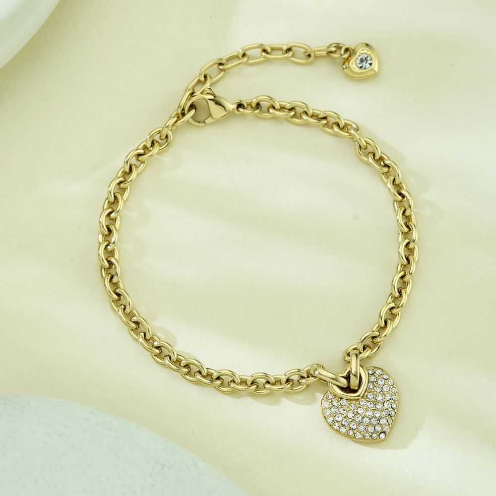 GUESS Steel Gold-plated Gold Women's Bracelet Jewellery UBB05214YGL