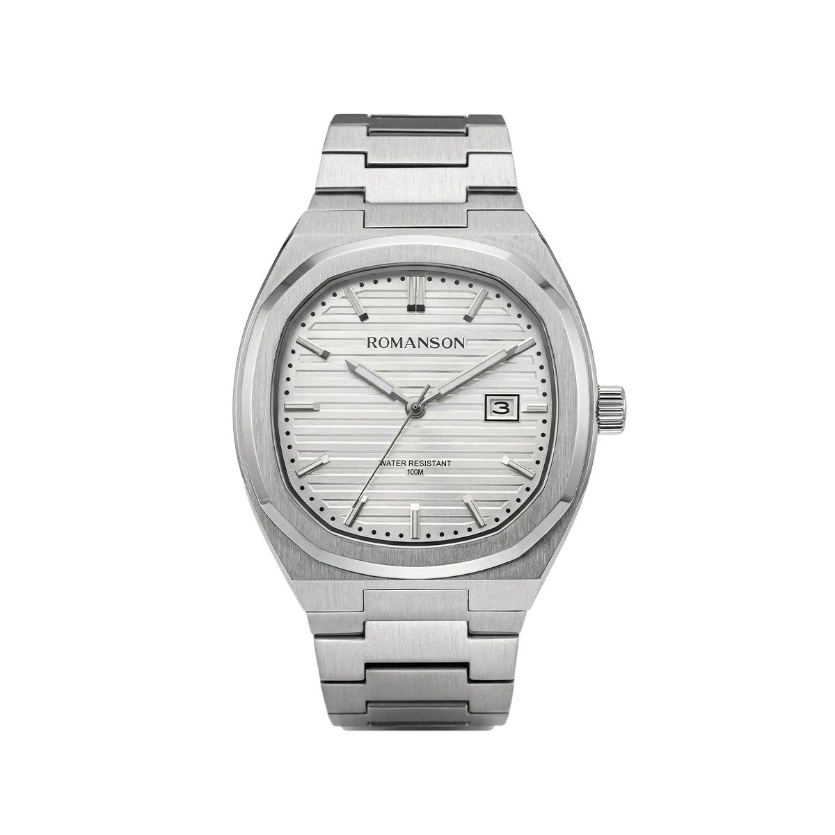 Romanson Classic Silver Unisex Watch TM6BS008MXWWH