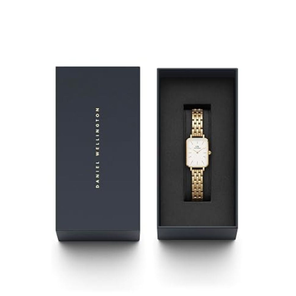 Daniel Wellington Quadro 5-Link Bezel Stainless Steel Women's Watch DW00100622K