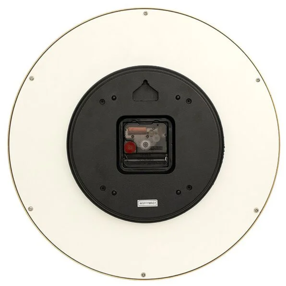 Titan Round Multi-Color Inlay Bezel Mother of Pearl Dial Wall Clock W0111MA01