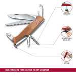 Victorinox Original Rangerwood Brown Multi-utility Knife 0.9561.63