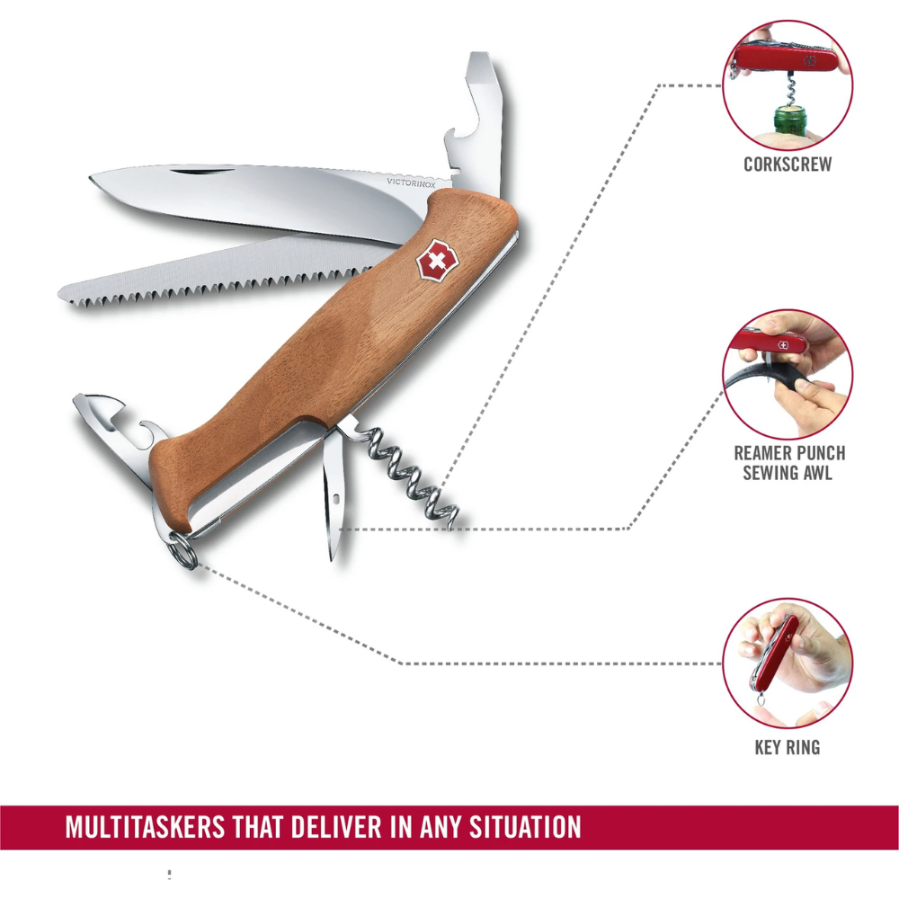 Victorinox Original Rangerwood Brown Multi-utility Knife 0.9561.63