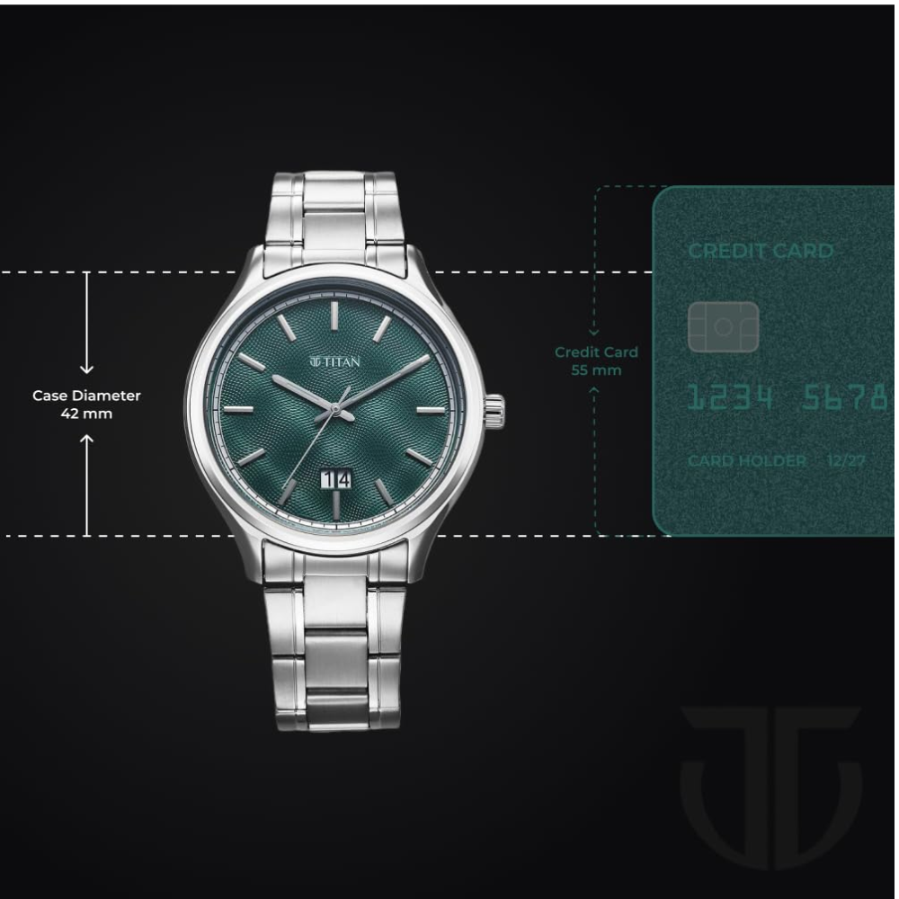 Titan Palette of Colours Green Dial Men's Watch 10033SM03