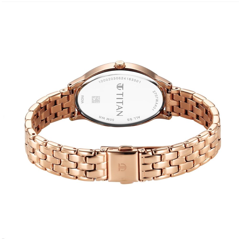 Titan Secluded Rose Gold Women's Watch 2707WM01