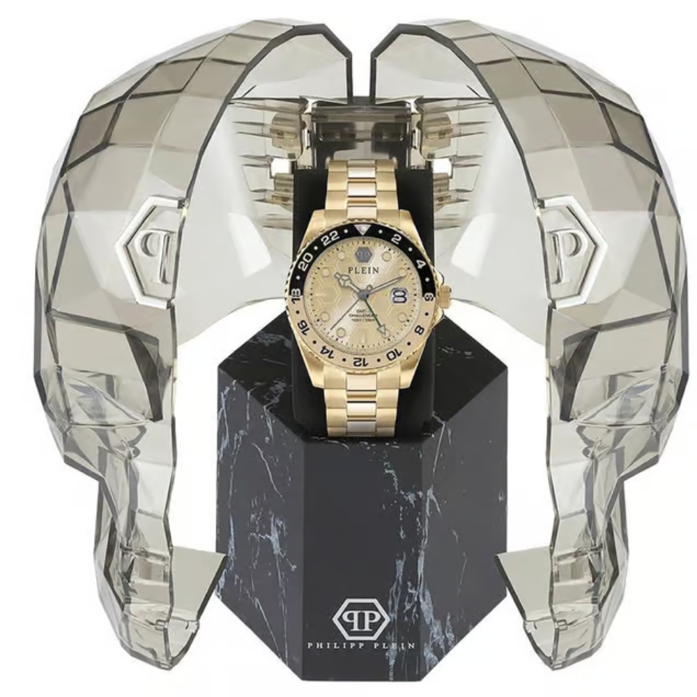 Philipp Plein GMT-I Challenger Gold Men's Watch PWYBA0423