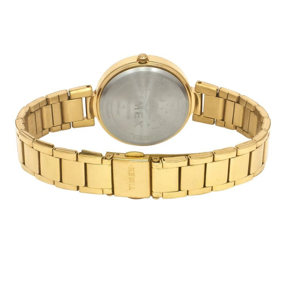 TIMEX Round Champagne Dial Women's Watch TWEL18712