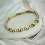 Guess Steel Gold-Plated Bracelet Jewellery UBB04218YG